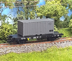 Containertragwagen Limps mit Postcontainer