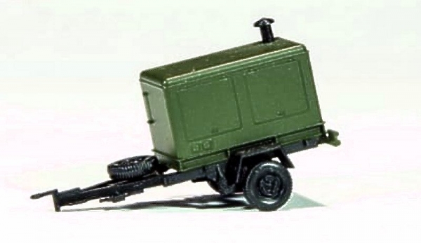 Einachsanhänger Stromaggregat, militärgrün